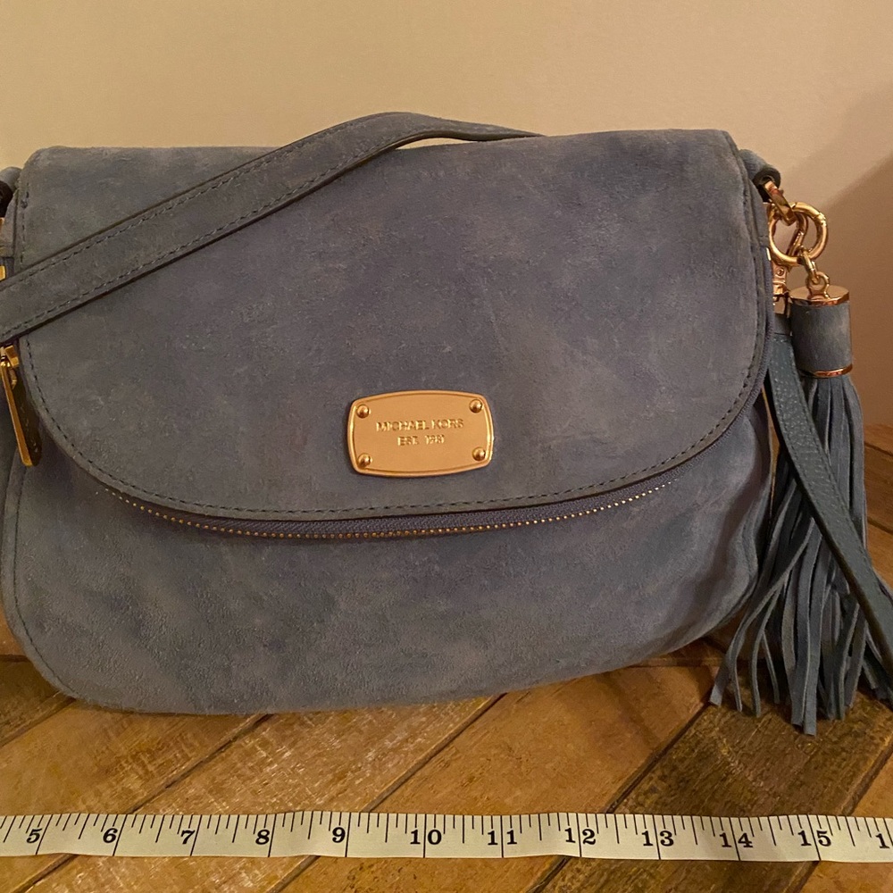 Micheal Kors Authentic Blue Suede